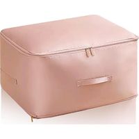 Sac de rangement pour doudoune rose, sac de rangement pour couette résistant à l'humidité, sac de compression pour couette en duvet, rangement
