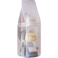 Organiseur de sac à main à suspendre pour sac à main, organiseurs à suspendre dans une armoire, organiseur de sac à main pour placard (couleur : blanc, taille : M)