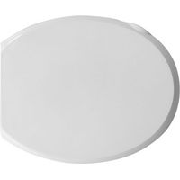 Abattant WC pour WC Durolux Atlantic blanc 42-44 x 37 cm entraxe charnie'res me'talliques re'glables 14,5-16,5 cm
