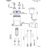 PJ085 Tapa para dosificador Dosatron D25RE2