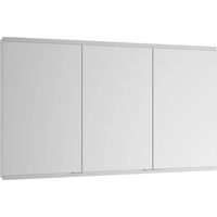 Armario con espejo Royal Modular 2.0 1400x700x120mm plateado anodizado, no iluminado, empotrado, 2 tomas KEUCO