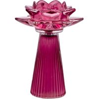 Linea Due Lume LED Fiore Loto Grande Magenta 14,6 x 20,6 cm – Lampada Decorativa Interni e Atmosfere Relax