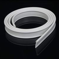 SIRHONA Joint de Pare Baignoire 19 x 1200 mm - Gris - pour Portes Pliantes - en Caoutchouc Souple - Étanchéité Parfait - Joint de Douche