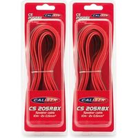 Câbles Audio Caliber CS-205RBX pour haut-parleur, 2x10M - 2x 0.5mm2 - Rouge/Noir