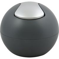 Poubelle à bascule BOWL MATT 1L Gris foncé mat Spirella