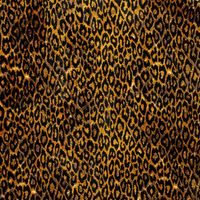 Tissu imprimé panthère Jaune 140 cm
