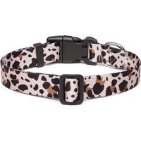 Collier réglable pour chien motif léopard avec boucle robuste