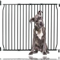 Bettacare Eco Screw Fit Pet Gate, Black, 110cm - 120cm, Screw Fitted Dog Gate, Safety Gate for Puppy