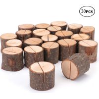 MINKUROW Portacarte Segnaposto In Legno Anni '30 Portacarte Segnaposto Targhetta Nome Matrimonio