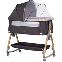 CHARISMA Lit bébé cododo ouverture latérale Inclinaison anti-reflux hauteur réglable 6 positions Gris anthracite