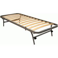 RETE LETTO ESTRAIBILE A DOGHE 80X185 + ROTELLE PIEGHEVOLE APRIBILE SALVASPAZIO