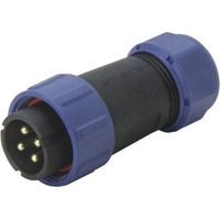 Weipu SP2110 Conector redondo 9 pines diseño recto