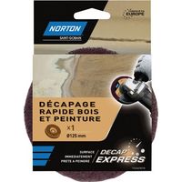 Norton – Disque à lamelles pour meuleuse – Ø 125 mm – Alésage 22,23 mm – Finition bois brut prête à traiter – Pour rénovation bois