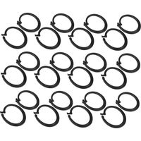 30 Pièces Plastic Curtain Hooks for Roman Blinds Drapery Ring Eyelets Multipurpose Hanging Clips for Windows Gazebo Curtains.