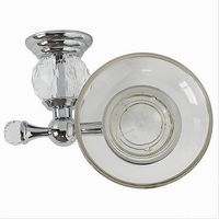 Porta Sapone Saponetta Con Piattino Vetro Montaggio A Parete Bagno Crystal 52823