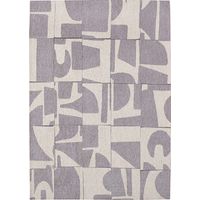Tapis de salon Papercut Craft Collection 280x390 cm - String - Design Moderne Bauhaus, Formes Déconstruites, Tangram, …quilibre Forme et Couleur