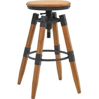 Tabourets de bar Chaise de bar lot de 2 bois de sapin solide