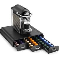 Organisateur range-dosettes capsules café, 3 tiroirs, compatible Nespresso, Take A Break, Noir