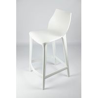 Sgabello polipropilene cucina colorato - H 66 Mahi Mahi Colore Bianco, Opzioni Bancale 8 pezzi