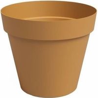 ARTEVASI Pot de fleur CAPRI - 40 ma - Jaune miel - L40 x P40 x H34,7 cm
