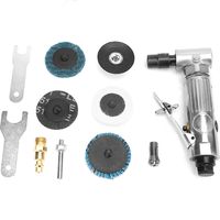 Amoladora angular neumática MBSP de 90 grados y 1/4 de pulgada, pulidora profesional con compresor de aire y muela abrasiva de 2 pulgadas.