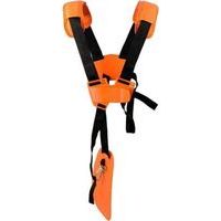 Sangle de transport Ineasicer pour débroussailleuse – Double bandoulière pour débroussailleuses, tronçonneuses et tondeuses à gazon, compatible avec Stihl FS, Orange-Crezuo