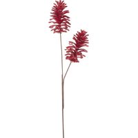 RAMO ARTIFICIALE CON PIGNE ROSSE GLITTERATE BECKIE 16X66H