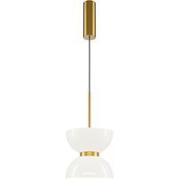 Suspension LED verre métal lumière blanc chaud 3000 K 1300 lm Ø 22 cm ronde H : max.