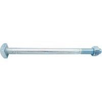 Boulon charpente bois tête carrée Classe 4,8 NFE 27341 - 20 x 400 mm Zingué - BIVI