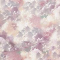 Arthouse Vanilla Skies Pink Wallpaper Clouds Cute Children's Room Feature Wall
