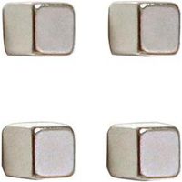 Magnet 10 x 10 x 10 mm (B x H x T) 3kg Neodym silber 4 St./Pack.