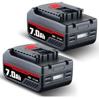 2X für Bosch Professional 18V System Akku GBA 18V 7.0Ah BAT618 BAT609 BAT622 BAT609G BAT618G BAT619 BAT619G BAT610G Accessories 2607337070 2607336816 2607337069
