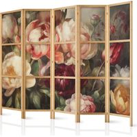 Schermo giapponese artgeist pannello floreale 225x172 cm legno