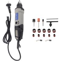 Outil Rotatif Electrique 400W Multifonction Mini Meuleuse Grinder électrique contrôle de vitesse variable pour Poncer Polir Graver Meuler Sculpter UE 220V