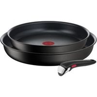 Tefal Ingenio Unlimited Kochgeschirr Set Schwarz 22 und 26 cm