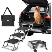 Escalier pour chien 4 marches - rampe voiture pour chiens pliable