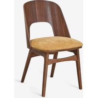 Chaise de salle à manger en bois et rembourrée Juna SKLUM