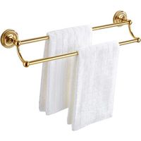 Bathroom Towel Rack, Bathroom Towel Rack, Vintage Brass Towel Rail, Bathroom Accessories, Gold, 60cm