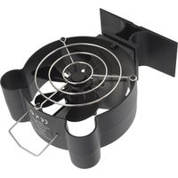 GARRYFIZH Mini ventilateur poêle 6 pales thermique avec protection bois granulés