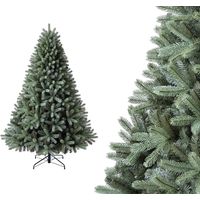Sapin de Noël artificiel épicéa 210 cm – Branches denses en plastique – Support métallique inclus – Rangement peu encombrant – Evergreen