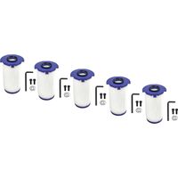 vhbw 5x Filtre HEPA compatible avec Dyson 9kJ, HU03 sèche-mains H13, blanc / violet