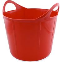 taglia unica, rosso: Secchio in plastica flessibile da 28 litri