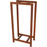 Range bois en fer - Rouillé - L 37,8 x P 23,2 x H 77 cm - Livraison gratuite