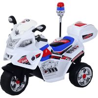 Moto Elettrica per Bambini da 3-5 Anni Motorino Elettrico Giocattolo 3 Ruote con Musica, VelocitĂ 3KM/h, Luci 112Ă—51Ă—72.5cm