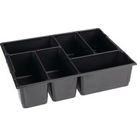 FP – Casier pour petites pièces 6 bacs – Dimensions L404 x P317 x H97 mm – Matériau polystyrène – Compatible L-BOXX 136 - 1000010128