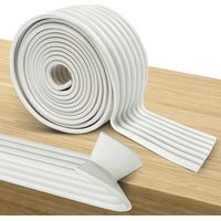 2m x 80mm x 8mm Foam Edge Protector Self Adhesive Anti-Shock Safety Strip for Furniture, Corners and Edges, Baby Child Protection for Table, Bed, Desk and Edges, White