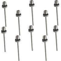 Aiguille de Pompe à Ballon, 10 Pcs Aiguilles de Pompe à Air, Aiguilles de gonflage pour Pompe à Ballon, pour Ballon de Basket-Ball, Volley-Ball, Football, Rugby