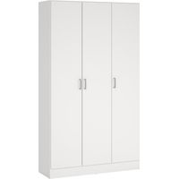 Armadio Multiuso Grande Vado, 4 Ripiani, 3 Ante, 34.6x180h cm Bianco