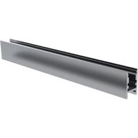 Alu-swiss - Profilo in alluminio per strisce LED - stretto - 6-8 mm - alluminio anodizzato - grigio argento - 2 m