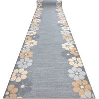 Alfombra de pasillo con refuerzo de goma MARGARETKA flor, gris 120 cm grey 120x230 cm